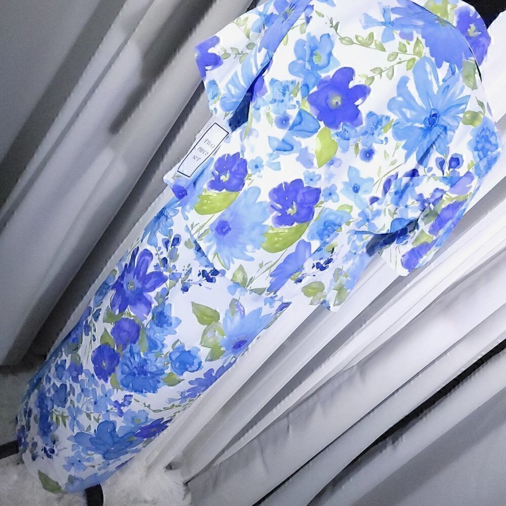 Willow Ridge 2 pc Floral Blue Purple White Suit, Size 10 - Picture 6 of 11